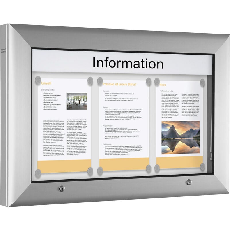 FRANKEL kaiserkraft, Vitrine d'affichage pour l'intérieur et