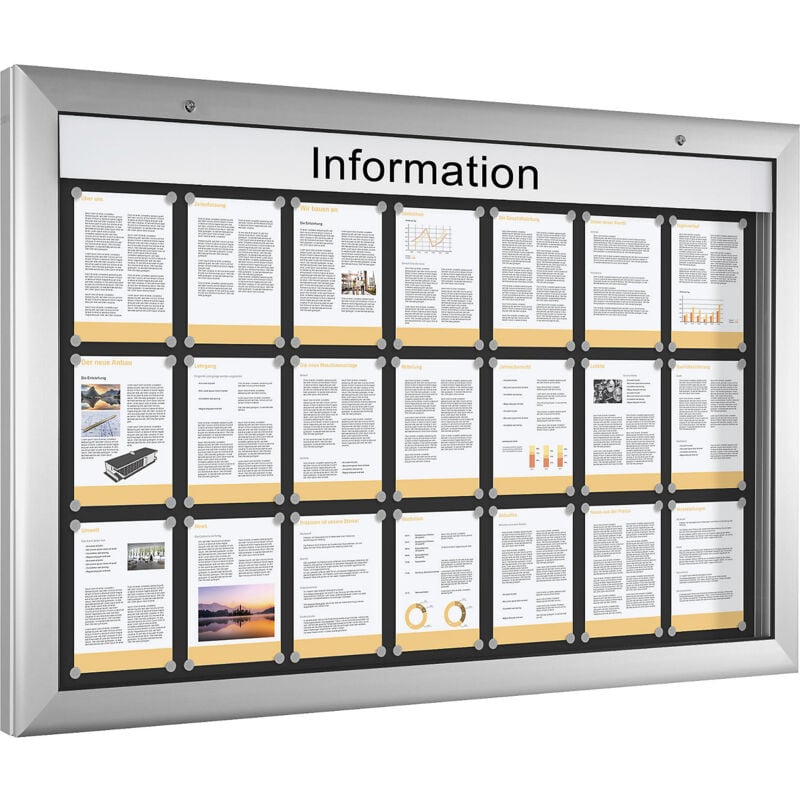 FRANKEL kaiserkraft, Vitrine d'affichage pour l'intérieur et