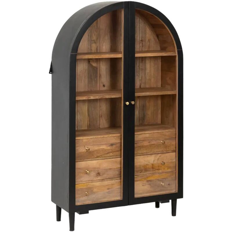 Vitrine en bois de manguier Paulo