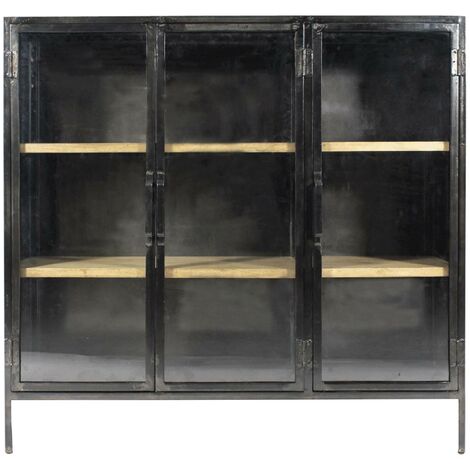 Vitrine en métal Opposite - Gris