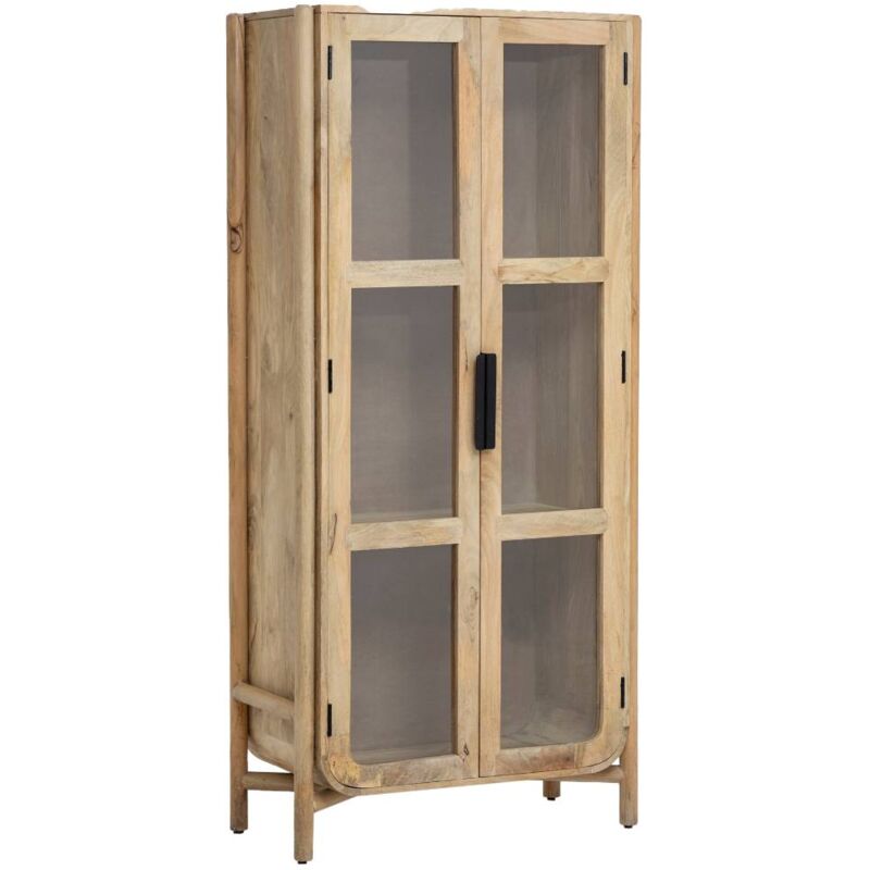 Made In Meubles - Vitrine haute en bois de manguier Nova Made In Meubles - Vitrine haute en bois de manguier Nova