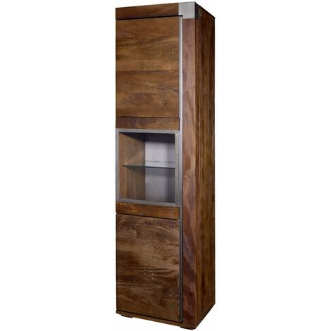 Vitrine Mango 55x45x204 braun lackiert Amsterdam 20