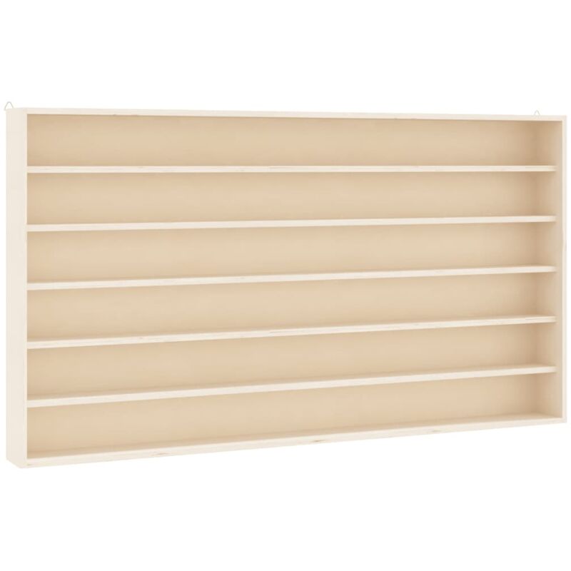 Vitrine de collection en bois avec 6 étagères 100x8,5x55 cm vidaXL