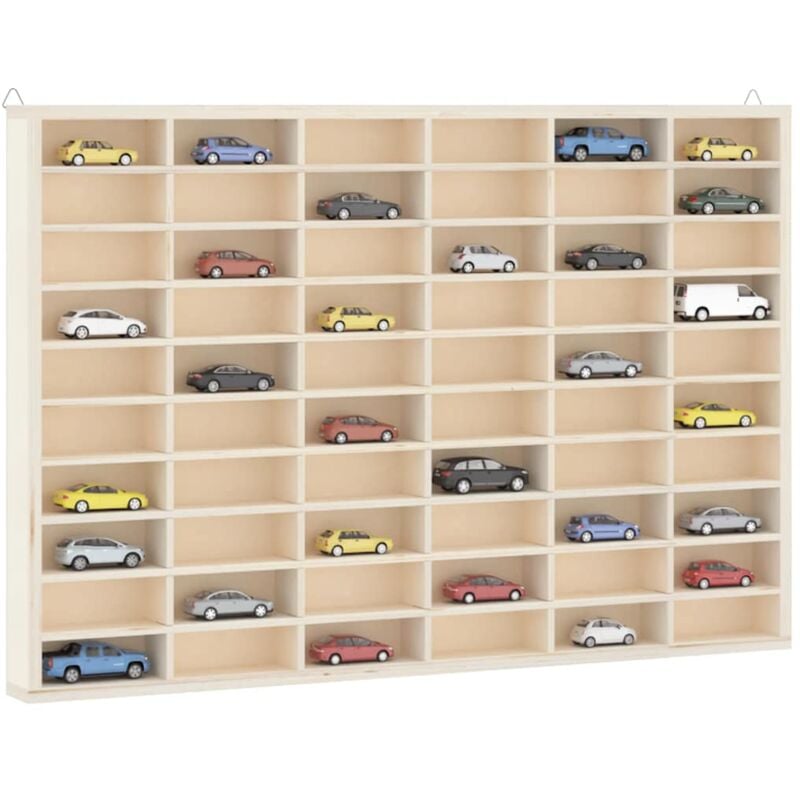 Vidaxl - Vitrine de collection en bois avec 60 compartiments