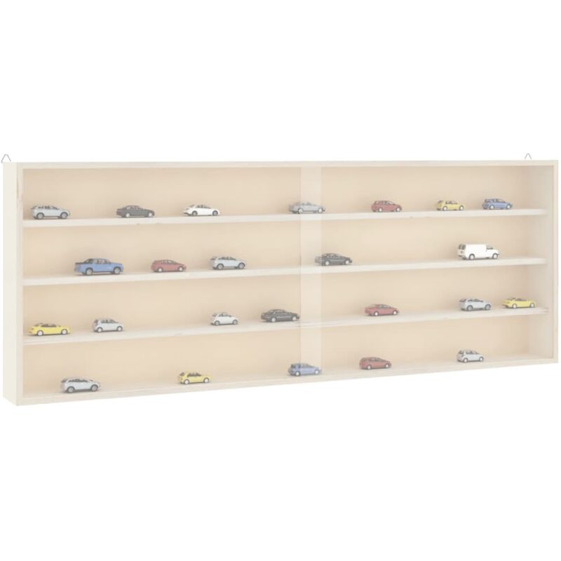 Vidaxl - Vitrine de collection en bois avec portes 100x8,5x37 cm