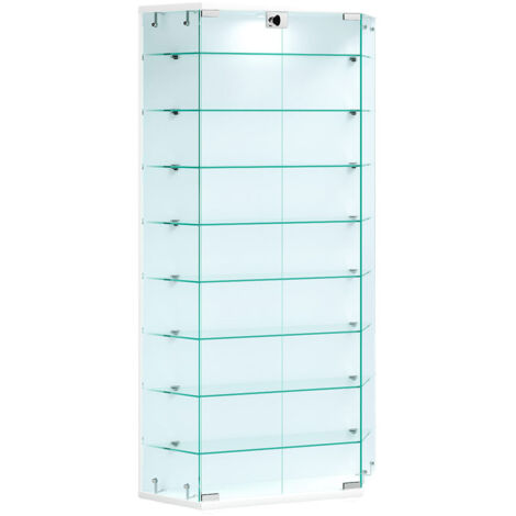 Vitrine murale Benila H. 114 x L. 83 x P. 17 cm Blanc