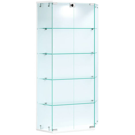 Vitrine murale Benila H. 114 x L. 83 x P. 17 cm Blanc