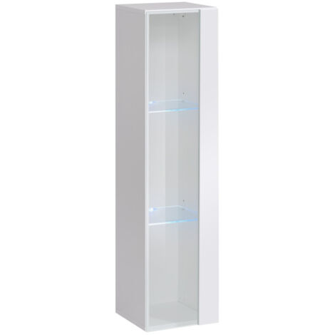 Vitrine Murale LED "Switch" 120cm Blanc