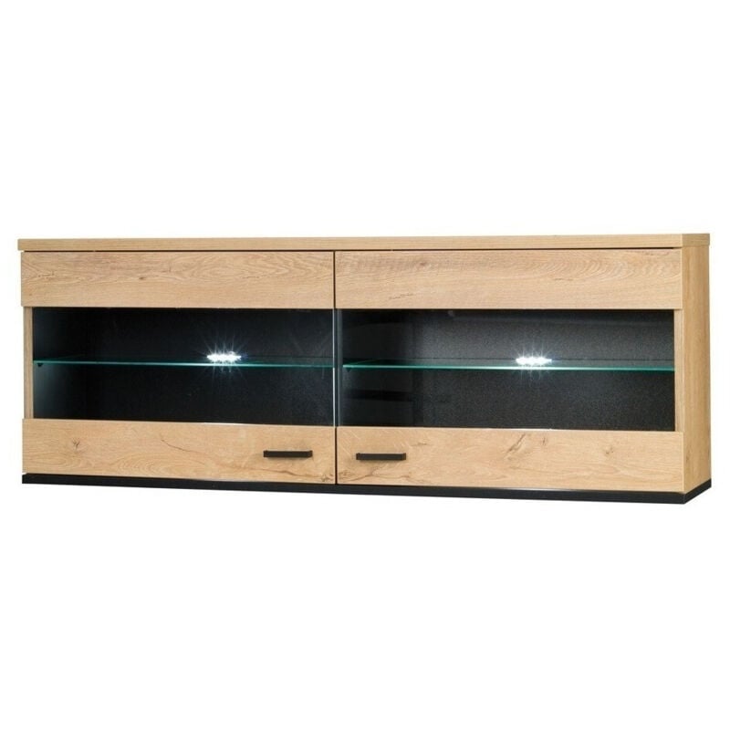 Mobilier1 - Armoire murale Talsere 108 , 45x121cm, Le nombre de portes: 030cm, Stratifié, Verre