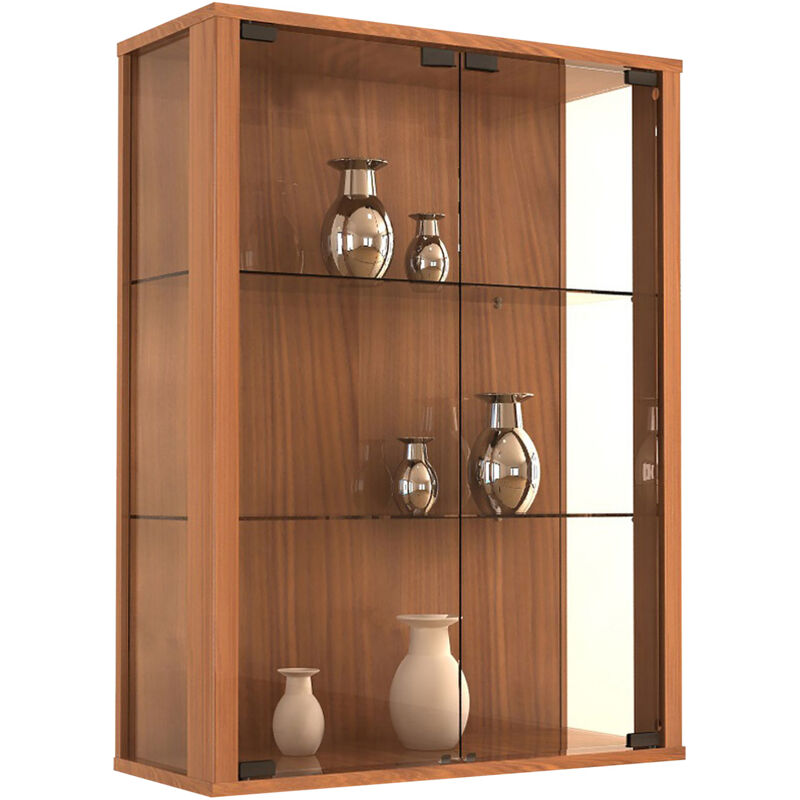 VCM - Vitrine murale Udina h. 80 x l. 60 x p. 25 cm Arbre Noyau