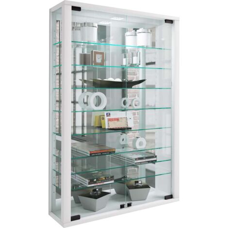 Vitrine murale Vitrosa H. 91 x L. 59 x P. 18 cm Blanc