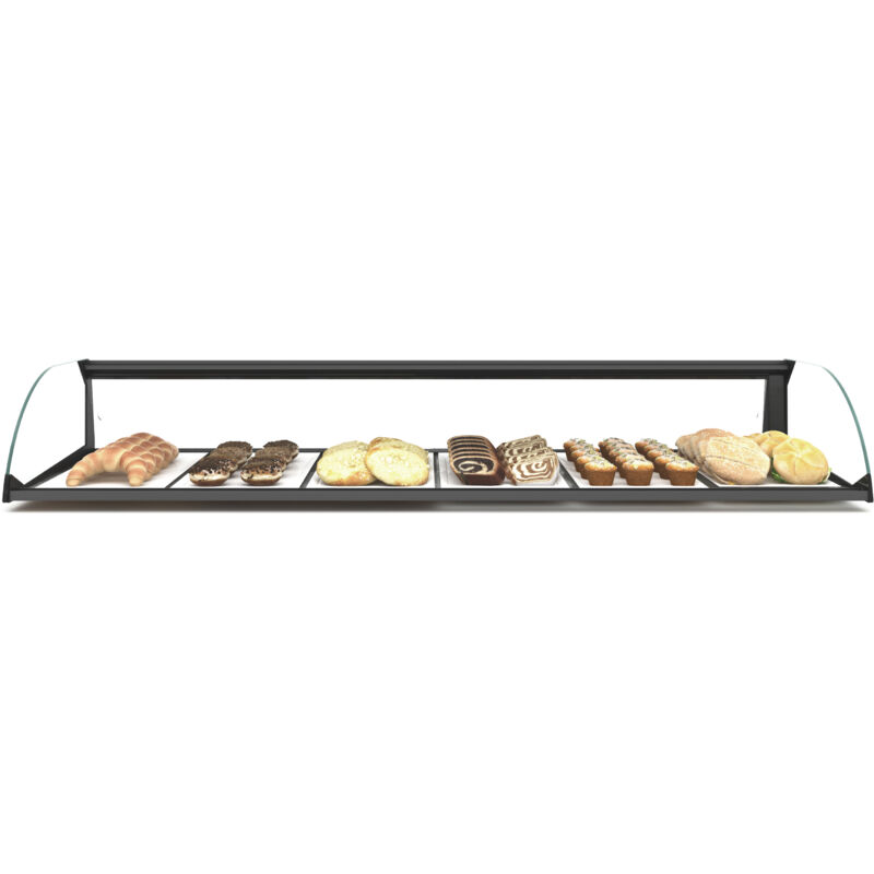 Vitrine Neutre Horizontale Vitre Arrondie - 840 à 1190 mm - SAYL Vitrine Neutre Horizontale Vitre Arrondie - 840 à 1190 mm - SAYL