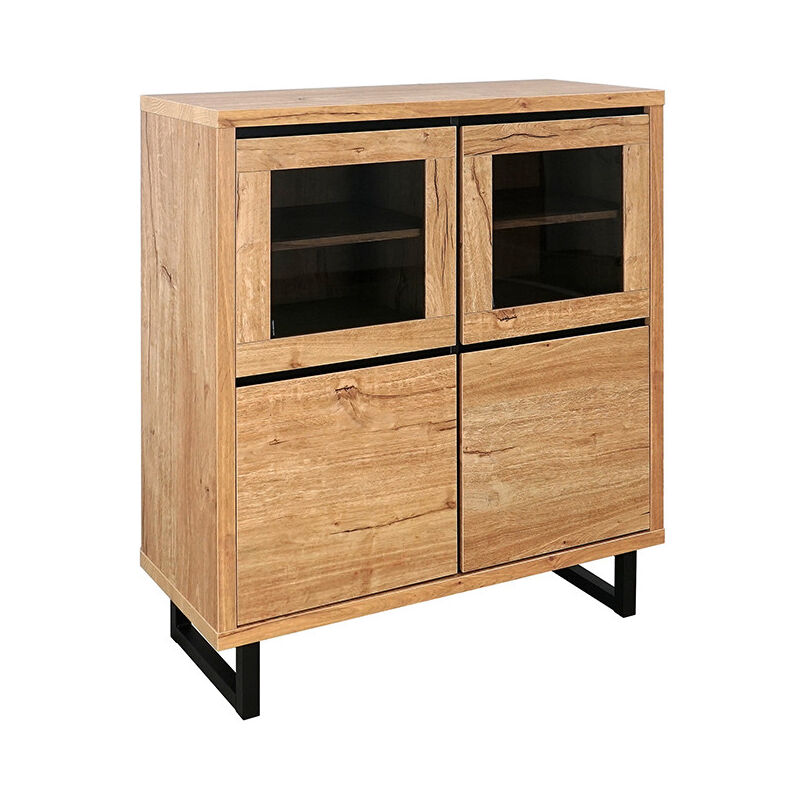Vitrine petit modèle 2 + 2 portes Sully