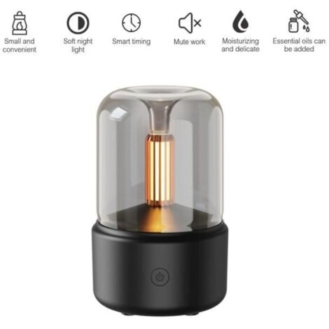 Vitrine Pour Collectionneur Diffuseur d'arôme aux chandelles 120ml Portable USB humidificateur d'air électrique brumisateur diffuseu