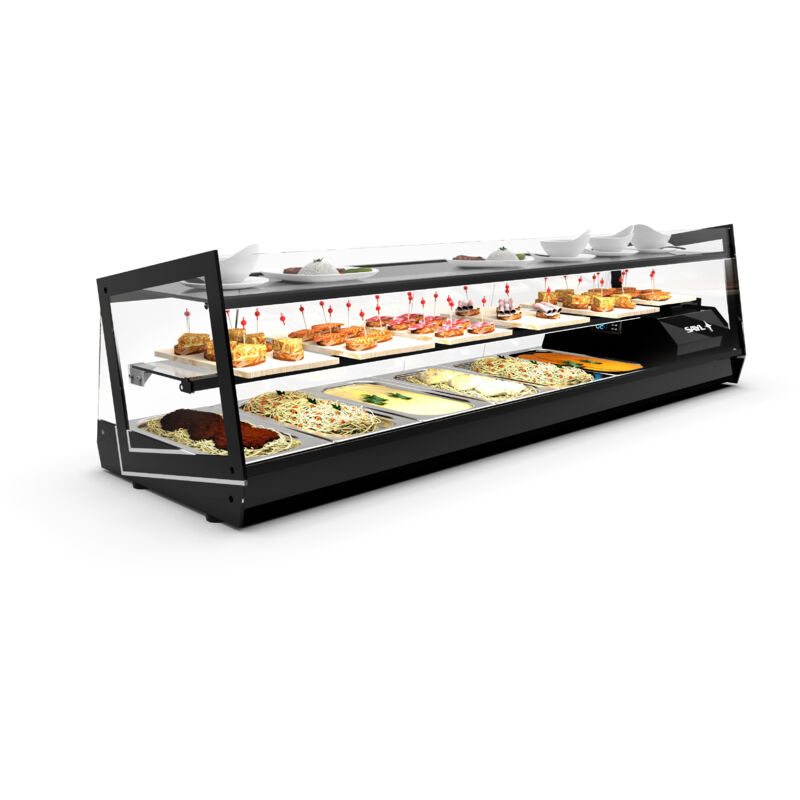 Vitrine Réfrigéré Tapas Série Kube Version Bain Marie - 2 Etagères - L 840 / 1190 mm - Sayl Vitrine Réfrigéré Tapas Série Kube Version Bain Marie - 2 Etagères - L 840 / 1190 mm - Sayl