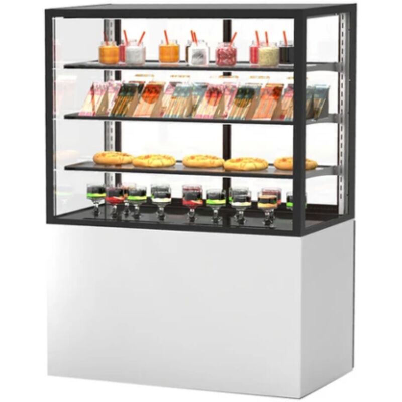 Vitrine Réfrigérée à 4 Faces avec Base 100 Serie Integra - 1000 x 600 x 1400 mm et Sans Accès Frontal - Sayl Vitrine Réfrigérée à 4 Faces avec Base 100 Serie Integra - 1000 x 600 x 1400 mm et Sans Accès Frontal - Sayl