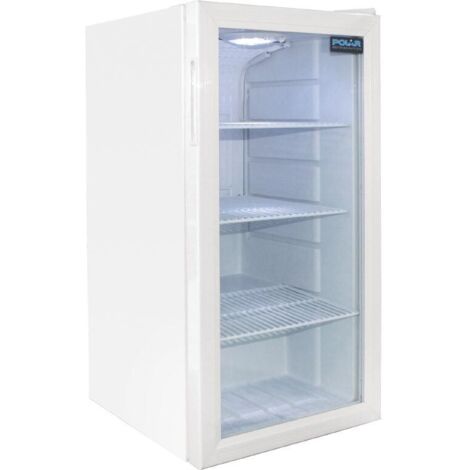 Vitrine réfrigérée positive 88 Litres, 1 porte vitrée, blanche, 85 W, 220 V - MONO