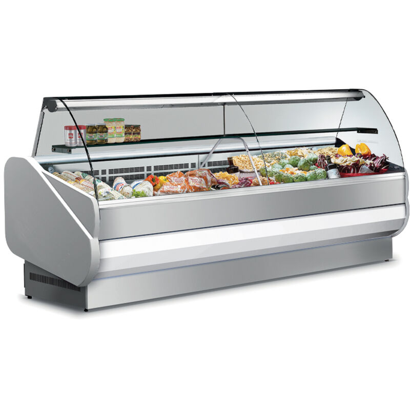 Vitrine Réfrigérée Vitrage Bombé Rabattable - Positive +3° / +5°c - Isotech