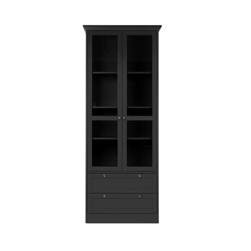 Vitrine 200 cm gris anthracite - Bondeno