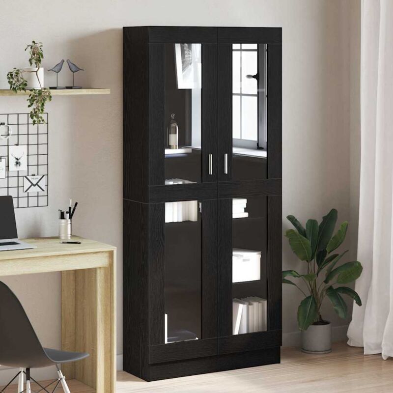 Bücherregal Schwarze Eiche 82, 5 X 30, 5 X 185 Cm Holzwerkstoff Vidaxl