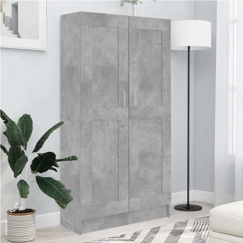 Bücherregal Betongrau 82, 5x30, 5x150 Cm Holzwerkstoff - Vidaxl