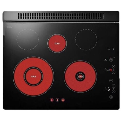 TEZETA Vitrogas Piano cottura gas metano vetroceramica