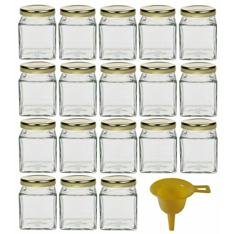 Image of Viva-haushaltswaren – 18 piccoli marmellate bicchieri/spezie bicchieri 106 ml con coperchio color oro