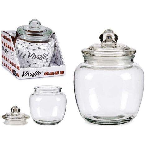 Vivalto Envase Cristal 1400 Ml (14,5 X 19 X 14,5 Cm)