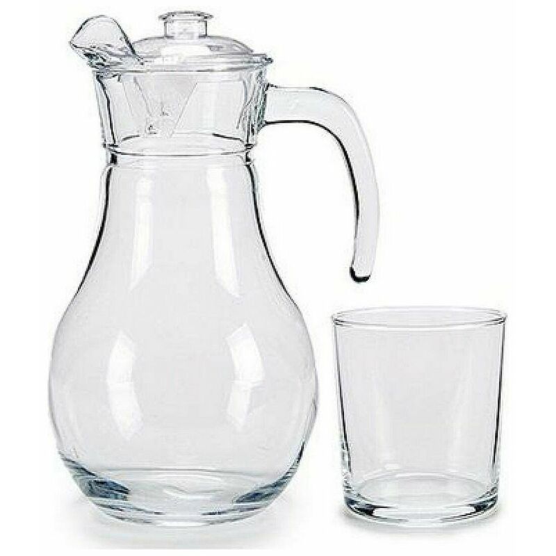 

Vivalto Set de Vasos Vivalto Jarra 5 pcs Transparente Vidrio Cristal 4 x (40 cl) / 1 x (1,8 l)