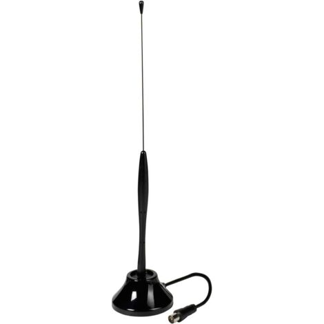 Vivanco TVA 2020 Antenne fouet DVB-T/T2 passive intérieure noir - noir
