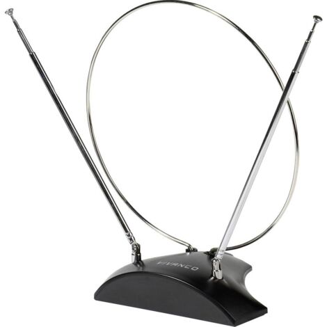 Vivanco TVA 3020 Antenne télescopique DVB-T/T2 passive intérieure noir - noir