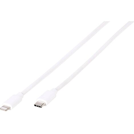 Vivanco USB 2.0 Adaptateur [1x USB-C® mâle - 1x Dock mâle Lightning] LIGHTNVVUSBC12W 1.20 m Q446682