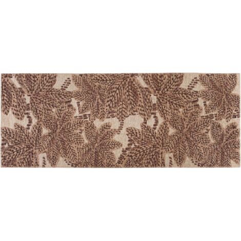 VIVARAISE - Tapis Ariane Outdoor en Polyester Recyclé - Rouille (80 x 200 cm)
