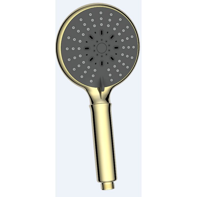 

Ducha de la mano, Gela Aquavive - 5 Posiciones de chorro: Spray & Massage, Bubble and Drop - Universal - Función fácil de limpiar - Oro - Gold