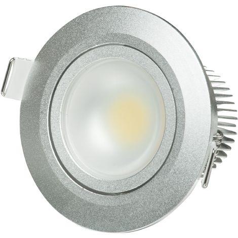 FARETTO DA INCASSO VIVIDA LED 3W TONDO ORIENTABILE BIANCO 225 lumen 3000K  FORO Ø60 mm