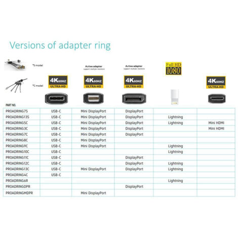 Vivolink PROADRINGDPR adattatore de cavo de video 0,1 m DisplayPort HDMI Nero
