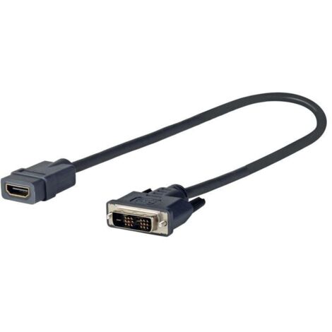 Vivolink - Prodviadaphdmi 0.2m dvi hdmi schwarz video kabel adapter - video kabel adapter (dvi, hdmi, männlich, weiblich, schwarz, 2560 x 1600 pixel)