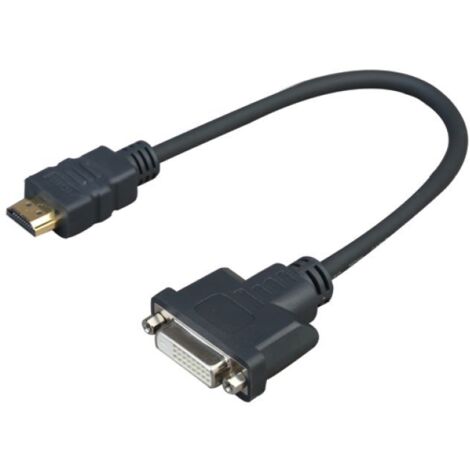 Vivolink PROHDMIADAPDVI adattatore de cavo de video 0,2 m HDMI DVI-D Nero