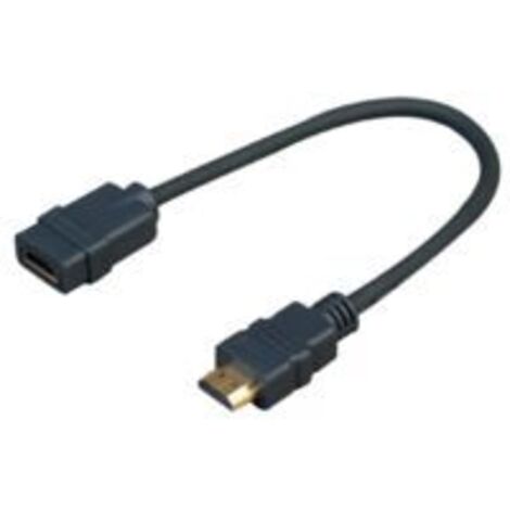 Vivolink - Prohdmiadaphdmif 0.2m hdmi hdmi hdmi schwarz hdmi Kabel - hdmi Kabel (hdmi, hdmi, männlich, weiblich, rechts, rechts)