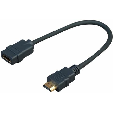 Vivolink PROHDMIADAPHDMIF cable HDMI 0,2 m HDMI tipo A (Estándar) Negro