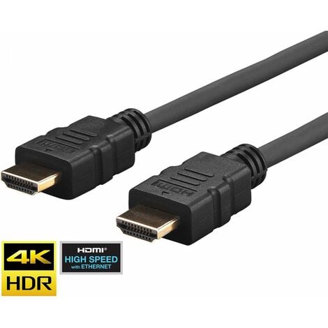 VivoLink PROHDMIHD15 1.5m HDMI Câble HDMI noir - Câbles HDMI (1.5 m, HDMI Type A (Standard), HDMI Type A (Standard), Noir)