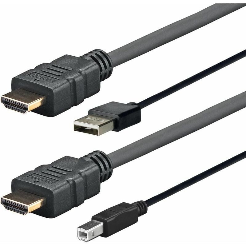 Pro hdmi avec usb 2.0 a/b 3m