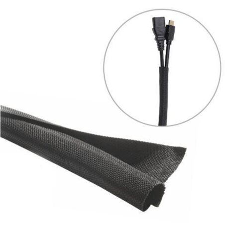Vivolink VLSC102500B gaine flexible noire 25 mètres