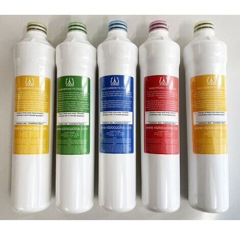 VIZIO 1 Jahr Filterkartuschen Set - 5stk Filterkartuschen für VZFILT0400 Wasserfilter system