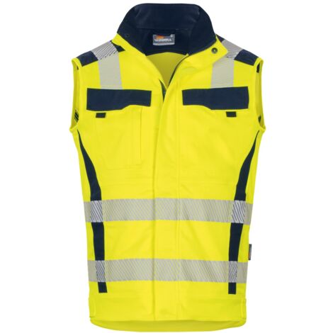 Vizwell Warn-Weste VWT189 Flex-HiVis 2XL leuchtgelb/marine