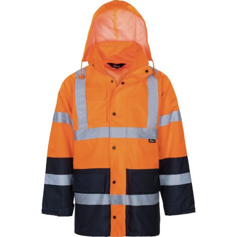 Vizwell Warnschutz Regenjacke atmungsaktiv VW61 Gr. L orange