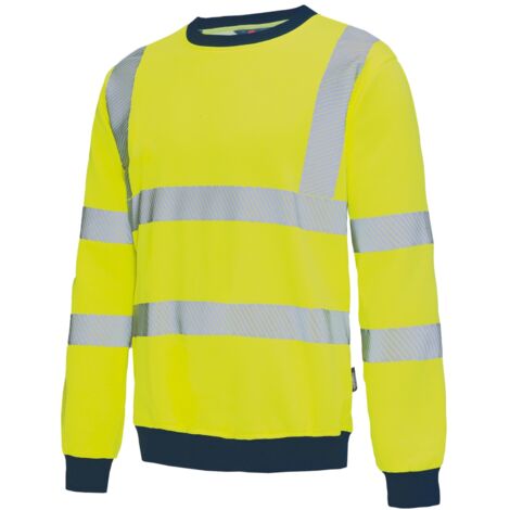 Vizwell Warnschutz-Sweatshirt VW12BY Gr. S gelb