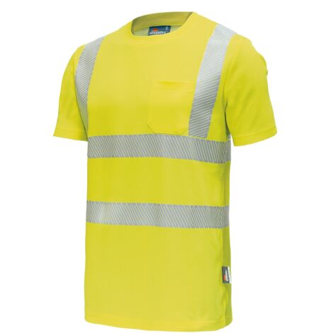 Vizwell Warnschutz-T-Shirt VWT313 Gr. S leuchtgelb/marine