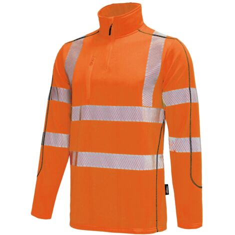 Vizwell Warnschutz-Thermo-Shirt VWFC70 Gr. 2XL leuchtorange/marine