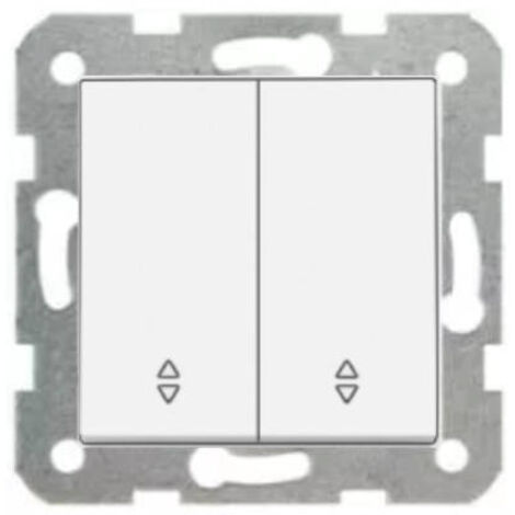 VK-90-96-36-17: Interruttore doppio per scale KARRE, bianco